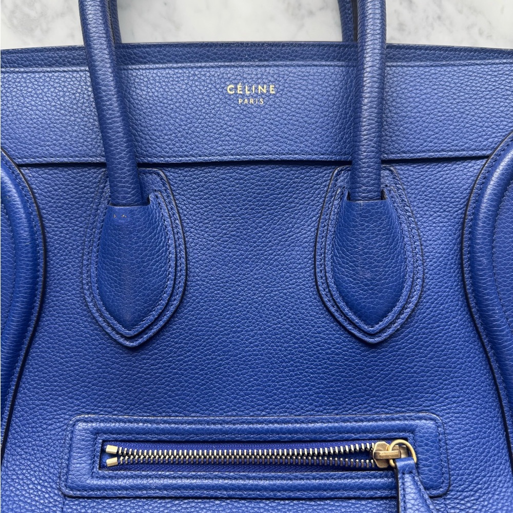 CELINE Tote Handbag Cobalt Blue - Picture 5 of 14